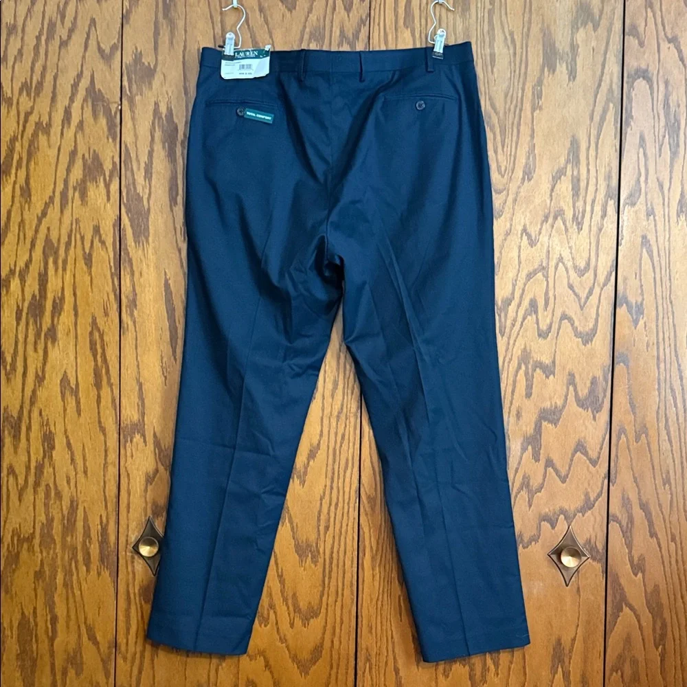 Lauren Ralph Lauren Men's Navy Dark Blue Dress Pants 40x32 total comfort